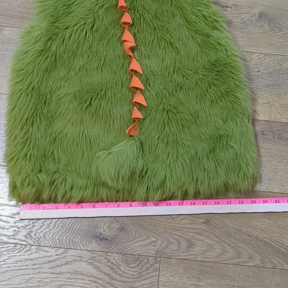GYMBOREE Cute Fluffy Green Monster Costume Dress Up Halloween size  6-7 years